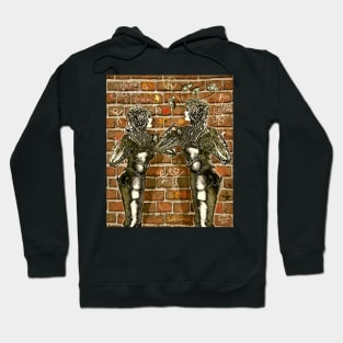 Graffiti Hearts [Digital Figure Illustration] Message on the Mortar Version 2 Hoodie